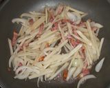 じゃがベーコンのバター醤油パスタ作り方3写真