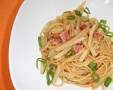 じゃがベーコンのバター醤油パスタ作り方5写真
