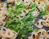 蓮根と干しエビの辛くないきんぴら作り方3写真