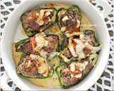 ひじき煮おから入りピーマン肉詰めチーズ焼作り方6写真