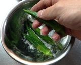 サラミ＆オクラ、夏野菜の炒飯作り方2写真