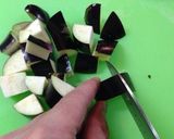 サラミ＆オクラ、夏野菜の炒飯作り方5写真