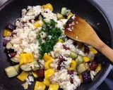 サラミ＆オクラ、夏野菜の炒飯作り方11写真