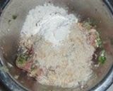 オクラ・キャベツのハンバーグ作り方4写真