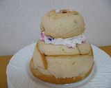 米粉の★りかちゃんドールケーキ★ベリー作り方11写真