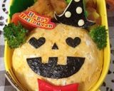 キャラ弁☆ハロウィンカボチャオバケ作り方3写真