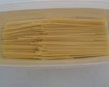 鍋を使わない！明太子納豆パスタ作り方1写真