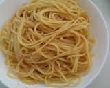 鍋を使わない！明太子納豆パスタ作り方5写真