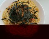 鍋を使わない！明太子納豆パスタ作り方6写真