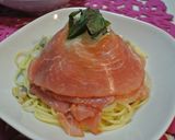 生ハムと玉ねぎのシーフードパスタ！作り方7写真
