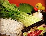 しらすと水菜のペペロンチーノ♪作り方1写真