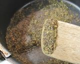 卵無しほうじ茶プリン★余った緑茶の葉で作り方2写真