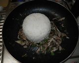 舞茸とピーマンのバター炒飯作り方3写真