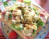 しし唐とベーコンのカレー風味トースト作り方5写真