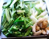 肉団子と青梗菜のオイスターあんかけ作り方1写真