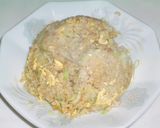炒飯、秋刀魚蒲焼載せ作り方5写真