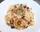 きのこと牛乳の炊き込みご飯☆ミルクピラフ作り方3写真