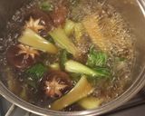 チンゲン菜と椎茸の中華風煮込みスープ♪作り方3写真