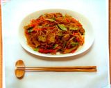 太らない☆コクのある白滝ソース焼きそば作り方4写真