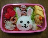 女の子のお弁当に是非♡うさちゃん弁当♡作り方3写真
