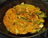 残りカレーdeチヂミの生地作り方4写真
