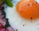 ベーコンエッグに、大葉はさみました。の巻作り方4写真