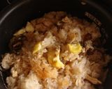 栗とキノコの炊き込みおこわ作り方6写真