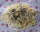 餃子の皮で簡単♪ちりめん餅ピザ作り方2写真