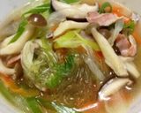 余り（残り）野菜で具だくさん☆春雨スープ作り方12写真