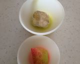離乳食 りんごとさつまいものミルクあえ作り方1写真