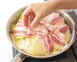 白菜と豚肉のトマト蒸し煮作り方3写真