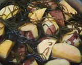 サツマイモときざみ昆布煮作り方4写真