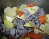 圧力鍋で豚肉とサツマイモの旨煮♪作り方3写真
