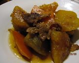圧力鍋で豚肉とサツマイモの旨煮♪作り方7写真