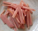 かぼちゃとハムの和風サラダ作り方4写真