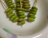 ✿ウィンナーお花に枝豆さしちゃった✿作り方4写真