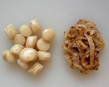 れんこんと帆立のごま和え作り方1写真
