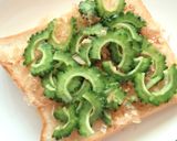 ゴーヤ×ベーコンの和カレートースト作り方4写真