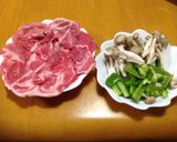 簡単に豚丼キノコ添え♪作り方1写真