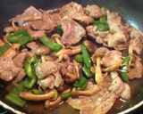 簡単に豚丼キノコ添え♪作り方4写真