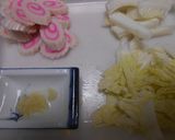 白菜とナルトときのこのあんかけご飯作り方1写真