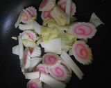 白菜とナルトときのこのあんかけご飯作り方5写真