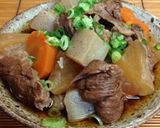 牛すじ煮込みの残り汁で玉子丼作り方5写真