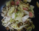 白菜とナルトときのこのあんかけご飯作り方7写真
