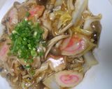 白菜とナルトときのこのあんかけご飯作り方12写真