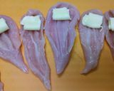 チーズイン☆やわらか揚げない☆ササミカツ作り方1写真