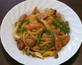 簡単！野菜たっぷりナポリタンスパ♪作り方5写真