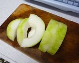翡翠色☆冬瓜の海老餡かけ作り方4写真