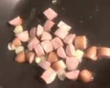 ウインナーとSスチーズでアマトリチャーナ作り方3写真