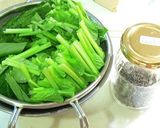 小松菜のナムル風★塩昆布とゴマ油で簡単作り方1写真